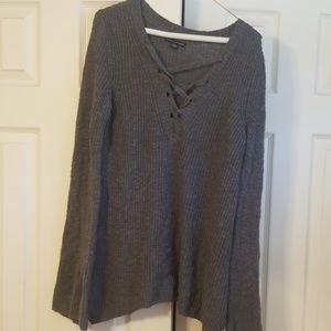 Oversized gray sweater